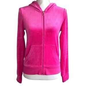 Juicy Couture Pink Velour Hoodie Small